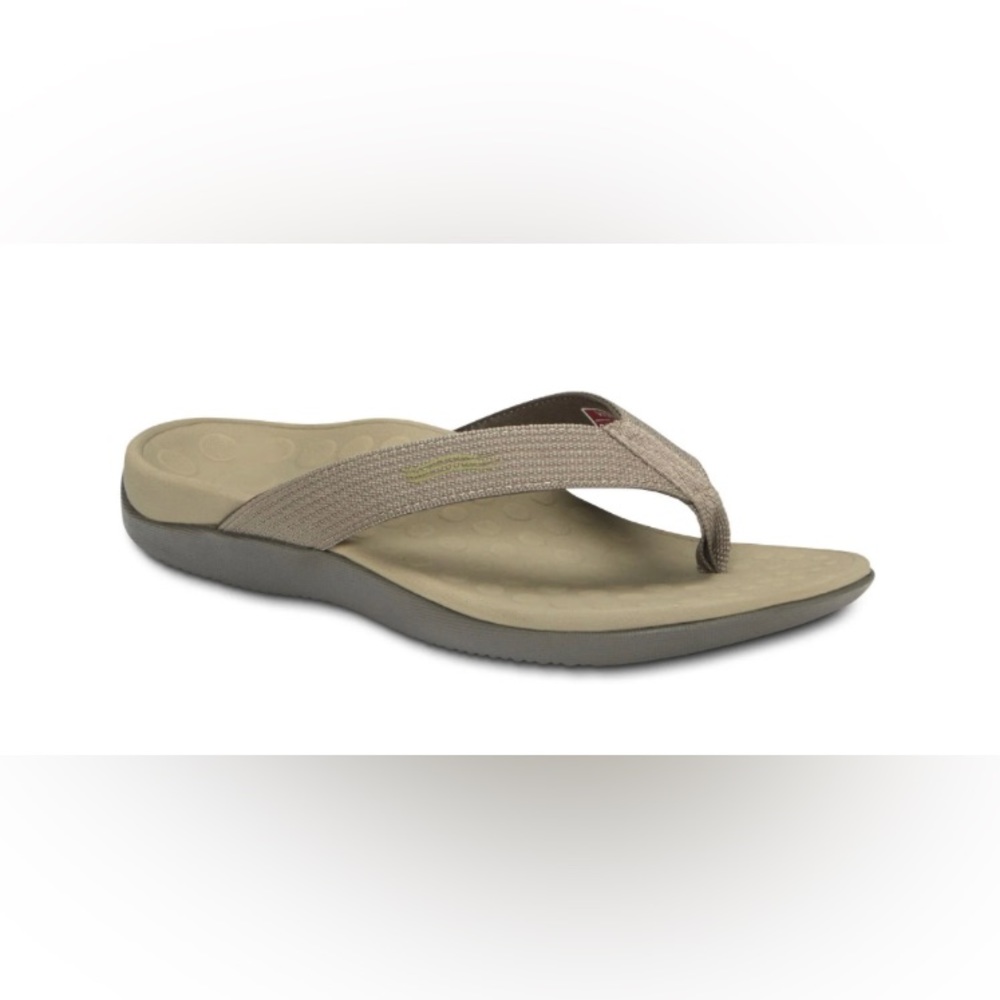 Vionic 44 Wave Sandal - women’s size 9 tan -slightly worn with box khaki